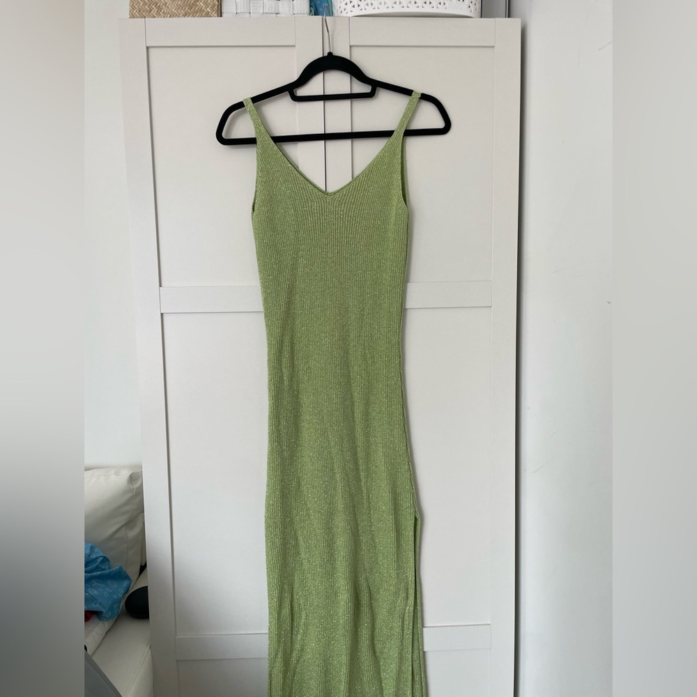 Pretty Little Thing Green Maxi Dress